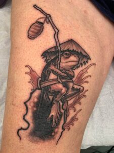 Samurai frog | Built to Last Tattoos | Tattoos Duncan BC