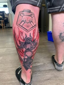 Calf tattoo | Built to Last Tattoos | Tattoos Duncan BC